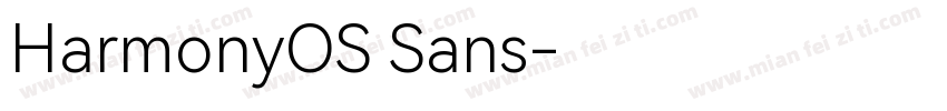 HarmonyOS Sans字体转换